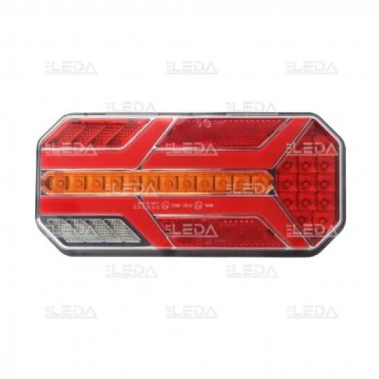 СТОП ЗАДЕН LED 6 ФУНКЦИЙ 12-24В 235/110/40ММ ДЕСЕН