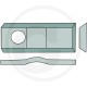 НОЖЧЕ ЧЕШКА КОСАЧКА ГЪРБОВО НЕСМКО  105 x 46  Ф-21mm  D=3mm  PZ-Zweegers, Krone, Pottinger, Vicon, Claas, Fort, Kuhn
