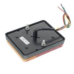 ЗАДЕН СТОП ЗА РЕМАРКЕ ПРАВОЪГЪЛНО С КАБЕЛ,  3-SEGM. L/R LED / 12V / GMPL2454