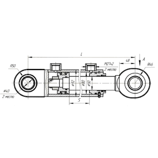 ХИДРОЦИЛИНДЪР УПРАВЕЛНИЕ Т-150